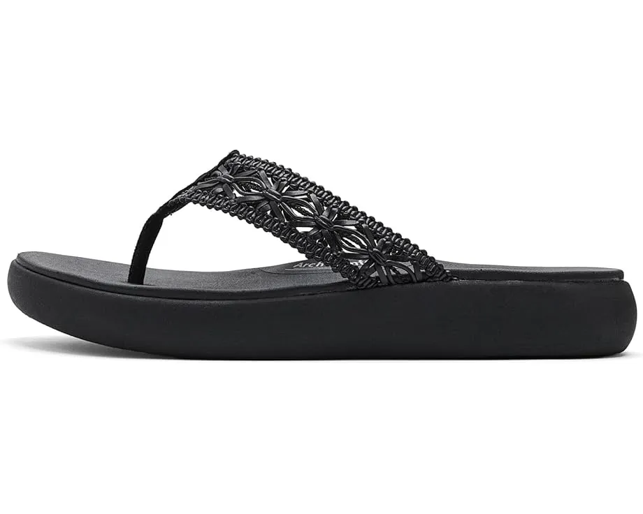 Сандалии SKECHERS Asana Luxe Ocean Breeze 2 с ажурным верхом и просторной посадкой Relaxed Fit