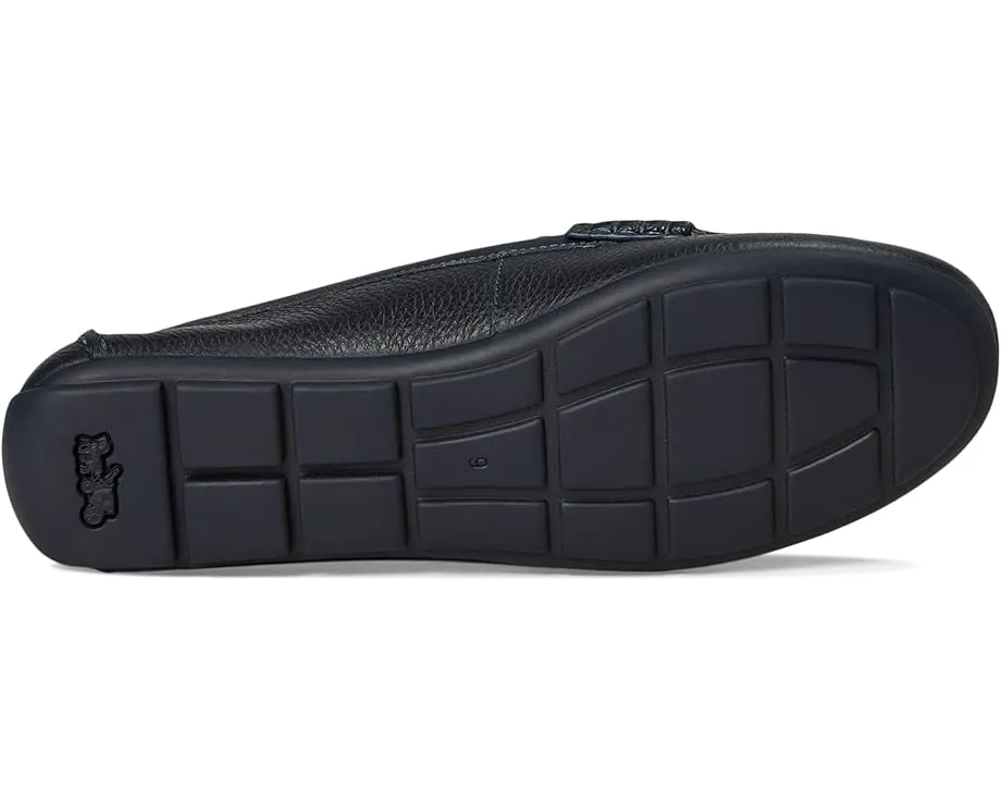 Мокасины COACH Sculpted C Leather Driver из кожи с логотипом на стельке