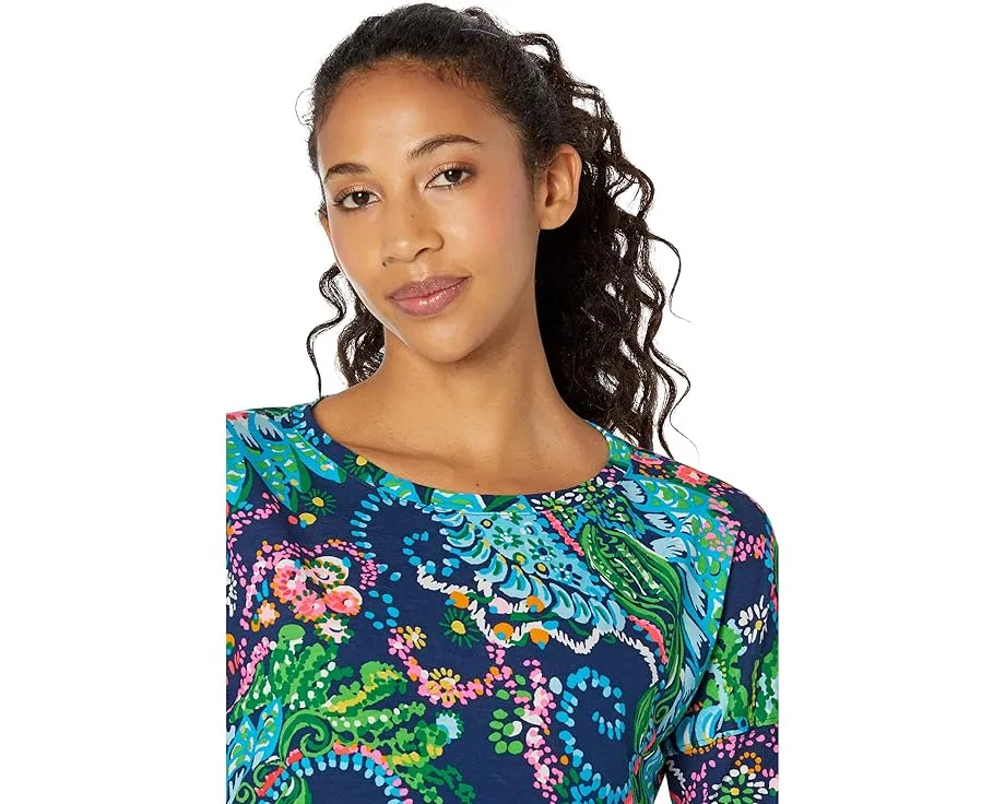 Lilly Pulitzer Finn Top с цветными блоками и принтом