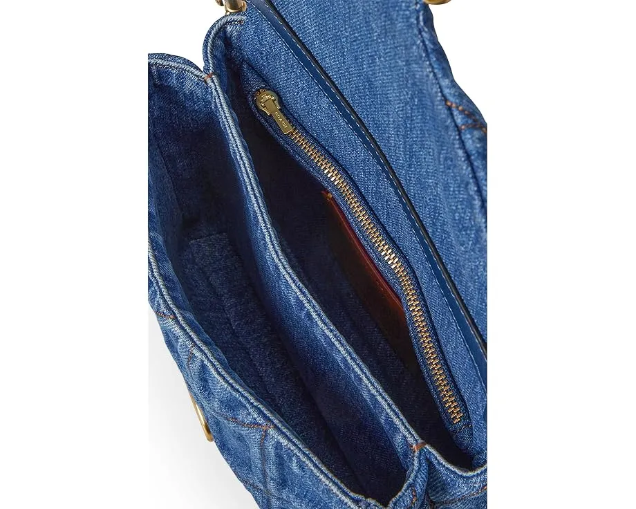 Сумка через плечо COACH Times Square Tabby с стежкой и цепным ремнем