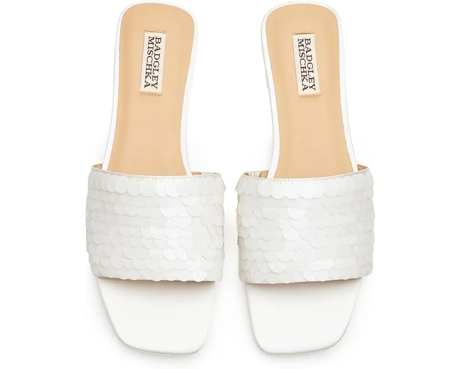 Сандалии Badgley Mischka Wini слипоны с открытым носком и кожаной стелькой