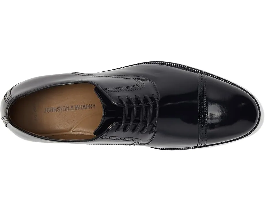 Оксфорды Johnston & Murphy Bradford Dress Cap Toe с броукингом и кожаной подошвой