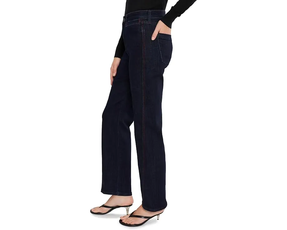 Джинсы Mid-Rise Kennedy Straight Jeans w/ Side Stitch Detail Liverpool Los Angeles прямого кроя