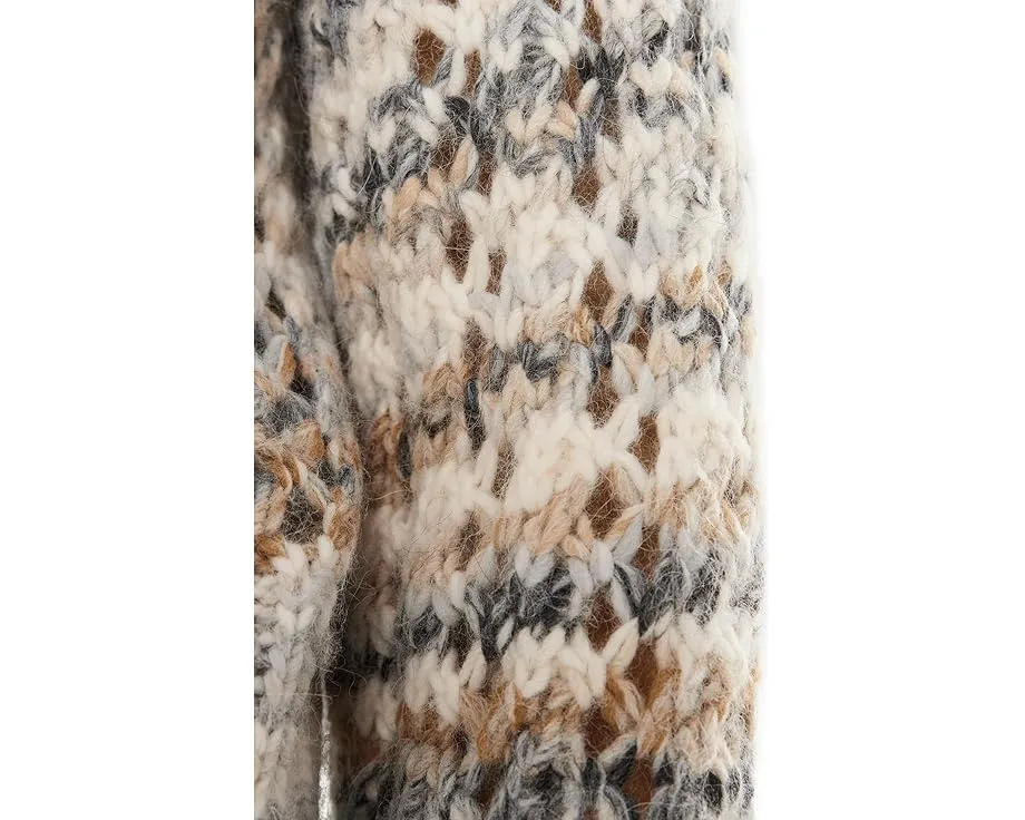 Свитер Madewell Fawn Open Stitch с полосками и ажурной вязкой