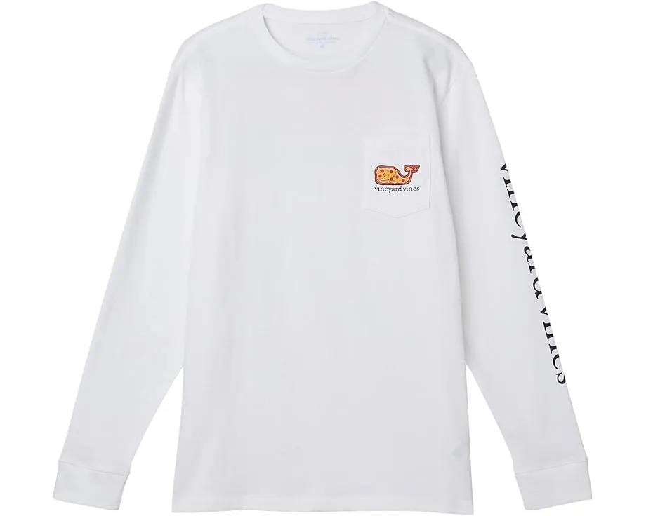 Футболка Game Day с длинным рукавом и карманом для детей Vineyard Vines Kids