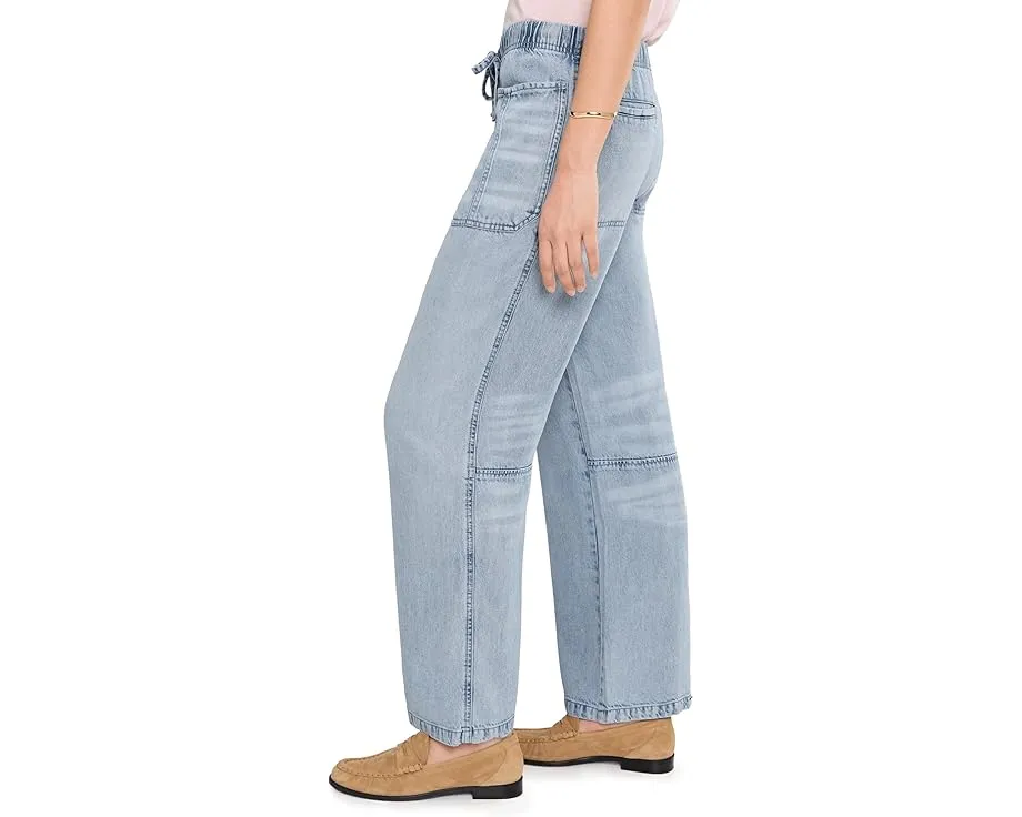 Splendid джинсы Lounge Denim Straight Pants прямого кроя с эластичным поясом