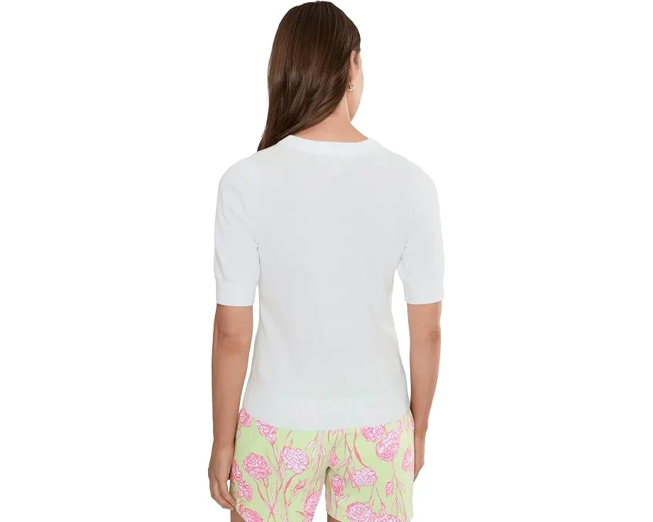 Свитер с коротким рукавом Lilly Pulitzer Orton из мягкой трикотажной ткани