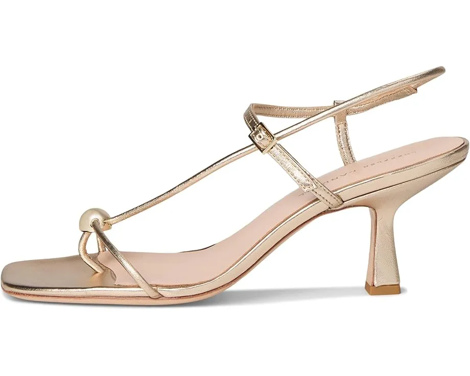 Босоножки Loeffler Randall Triana на среднем каблуке с золотым шармом