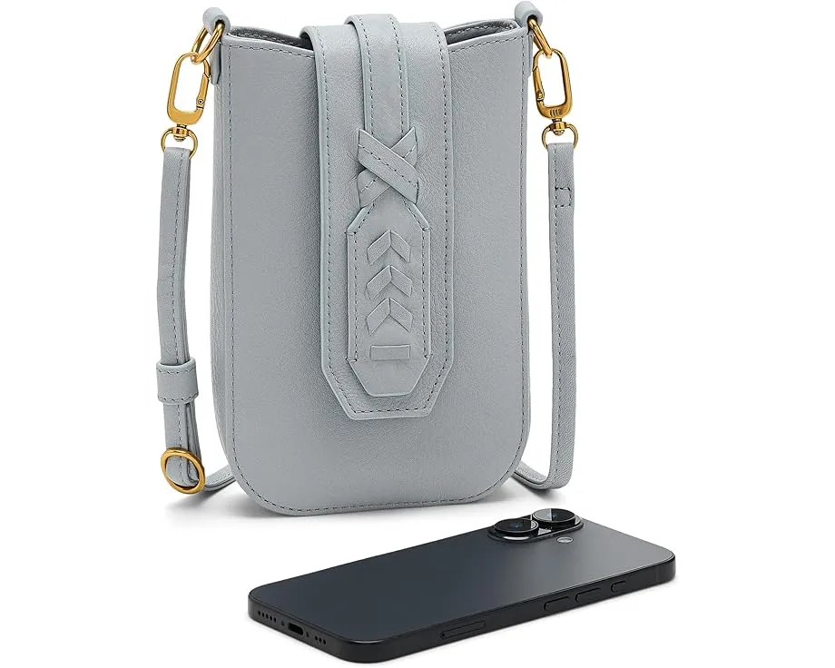 Кроссбоди HOBO Expedition Phone с клапаном из плетеной кожи