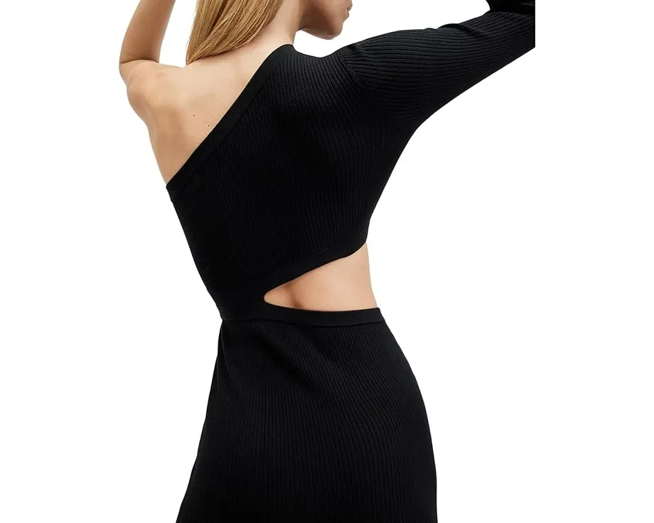 Платье AllSaints Daisy с разрезом и длинным рукавом