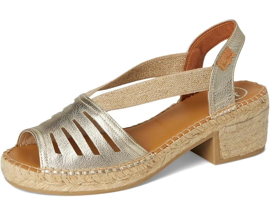 Сандалии Toni Pons Dima с квадратным каблуком и эластичными хлопковыми лямками