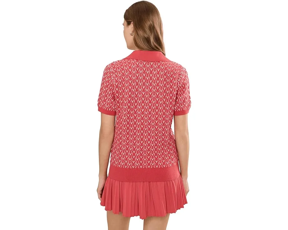 Топ Varley Ezrella Knit с воротником и ребристой отделкой