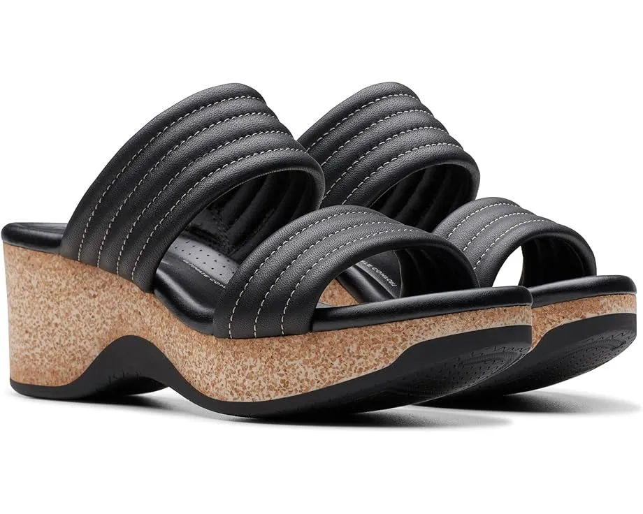 Сандалии Clarks Chelseah Path на танкетке с кожаным верхом