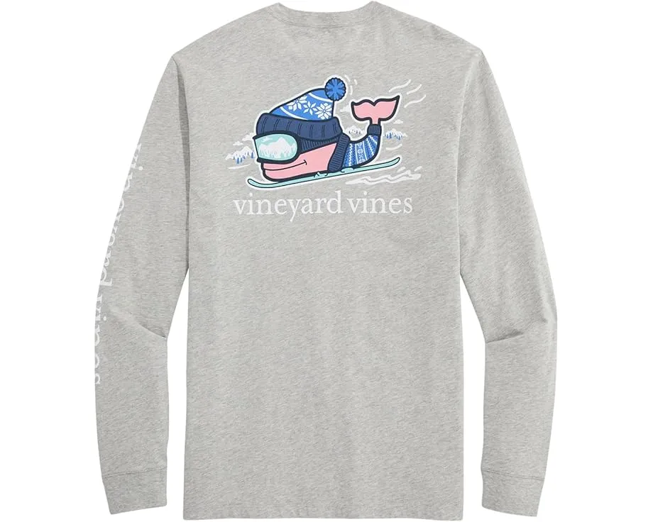 Vineyard Vines футболка с длинным рукавом и принтом лыжного кита