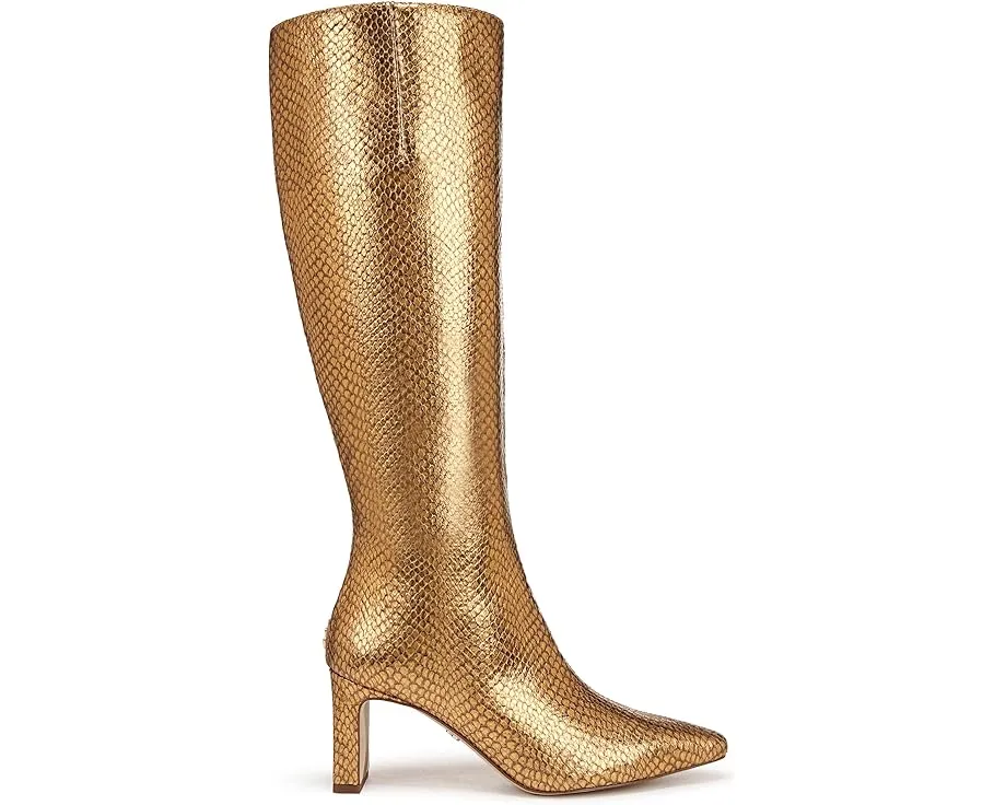Ботинки Sylvia Wide Calf Sam Edelman из кожи с широким голенищем