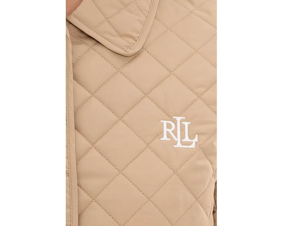 Куртка Lauren Ralph Lauren Blazer Quilt Contrast Lrl Embroid с утеплением и логотипом