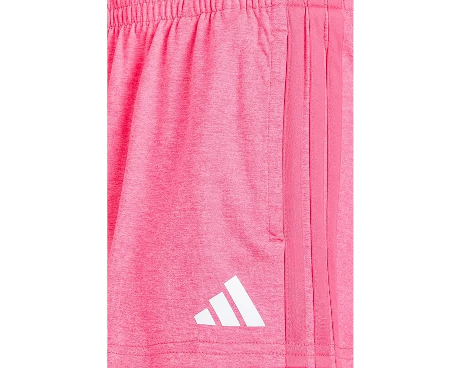 Шорты adidas Kids из меланжевого джерси с карманами и регулируемым поясом