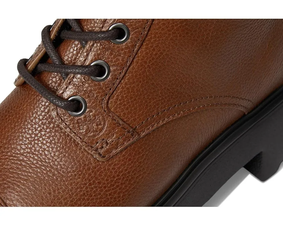 Ботинки Tory Burch Monogram Lug с миндалевидным носком и шнуровкой