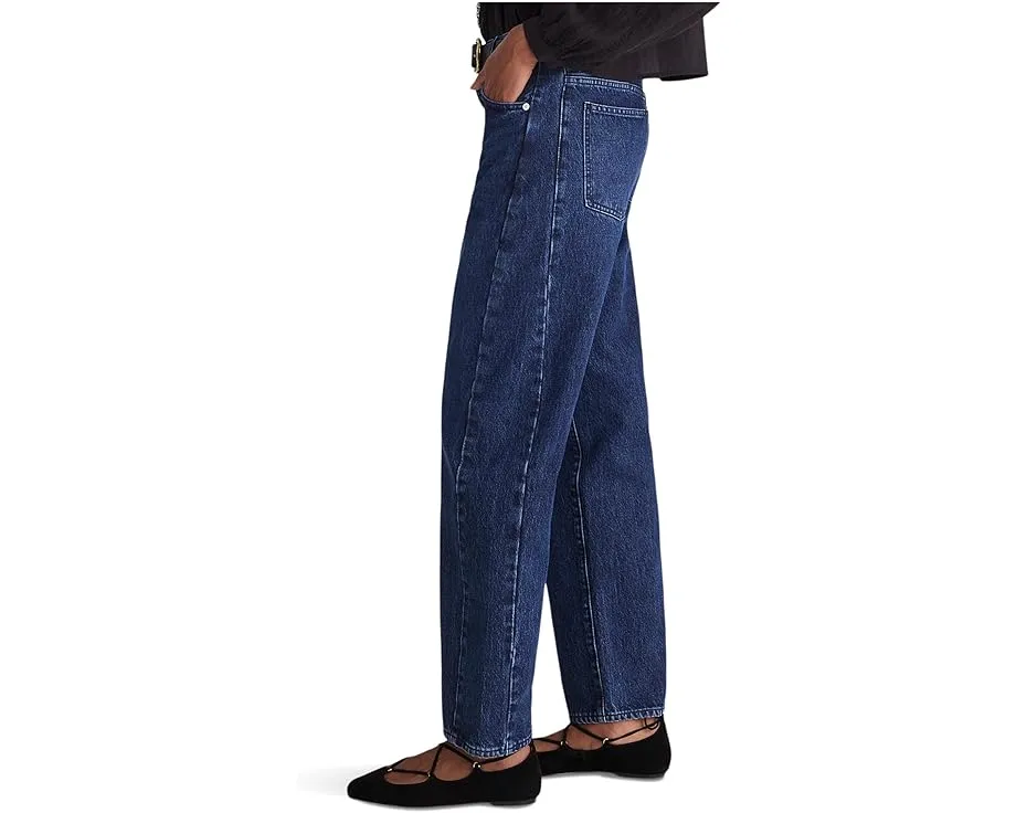 Джинсы Madewell Pieced Barrel с зауженным кроем и потертостями Mckinney Wash