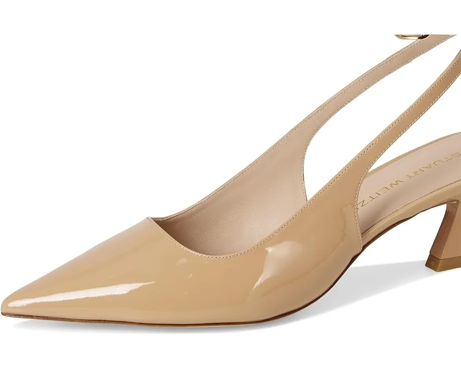 Stuart Weitzman Туфли Vinnie 50 на тонком каблуке с ремешком на щиколотке