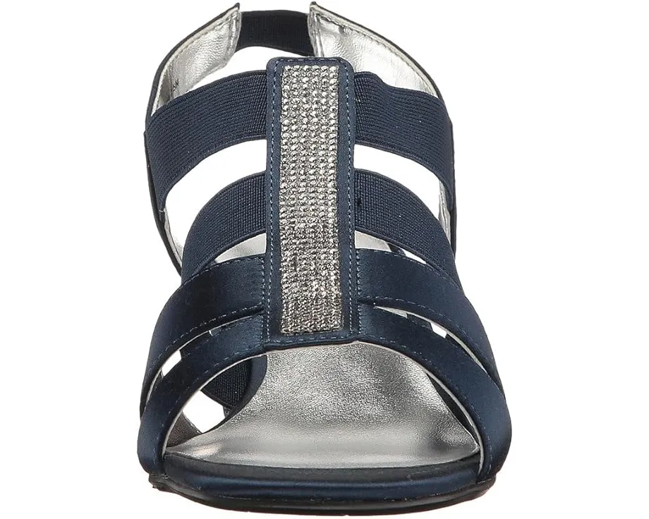 Вечерние сандалии David Tate Eve с кристаллами и квадратным носком