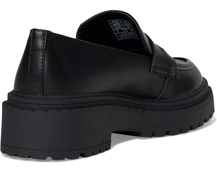 Rocket Dog Лоферы Perry черные на платформе с искусственной кожи и удобной стелькой