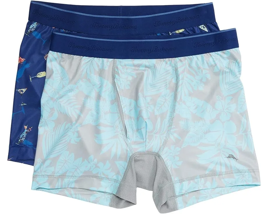 Tommy Bahama сетчатые боксеры 2 шт с влагоотводящей тканью и эластичным поясом