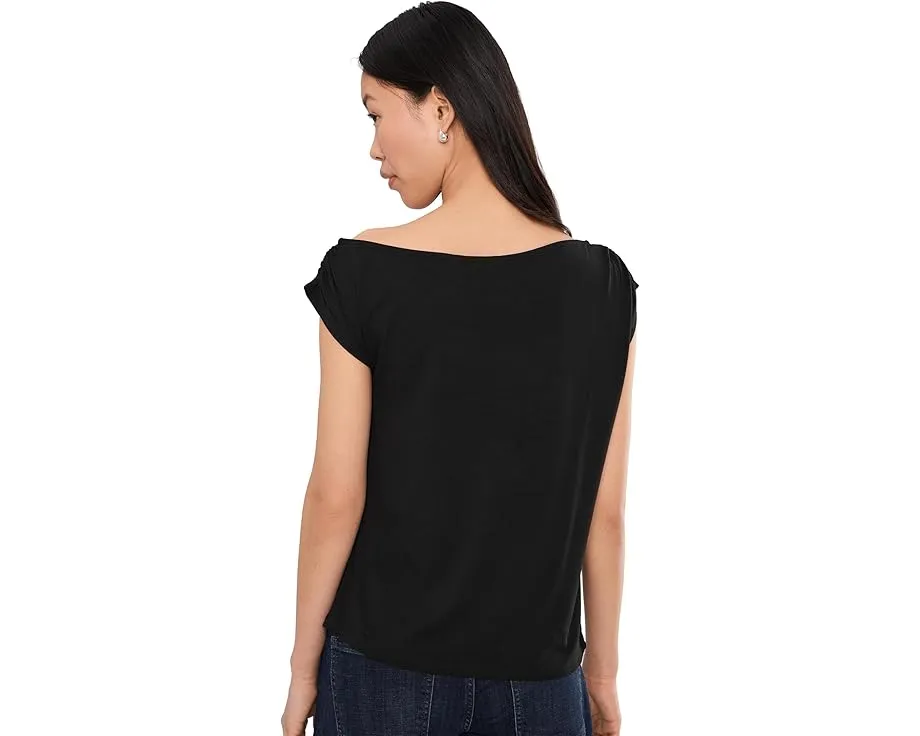 Топ Liverpool Los Angeles с асимметричным вырезом и короткими рукавами