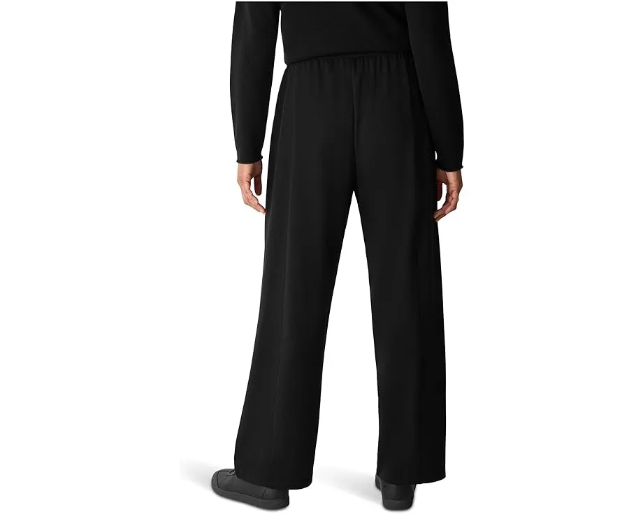 Брюки Eileen Fisher Cozy Brushed Terry с защипами и прямой посадкой