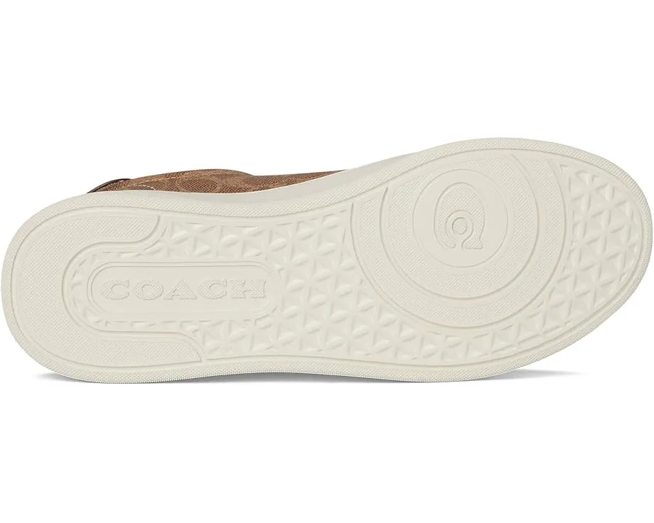 Кроссовки High Line Signature Coated Canvas Sneaker от COACH с фирменным принтом