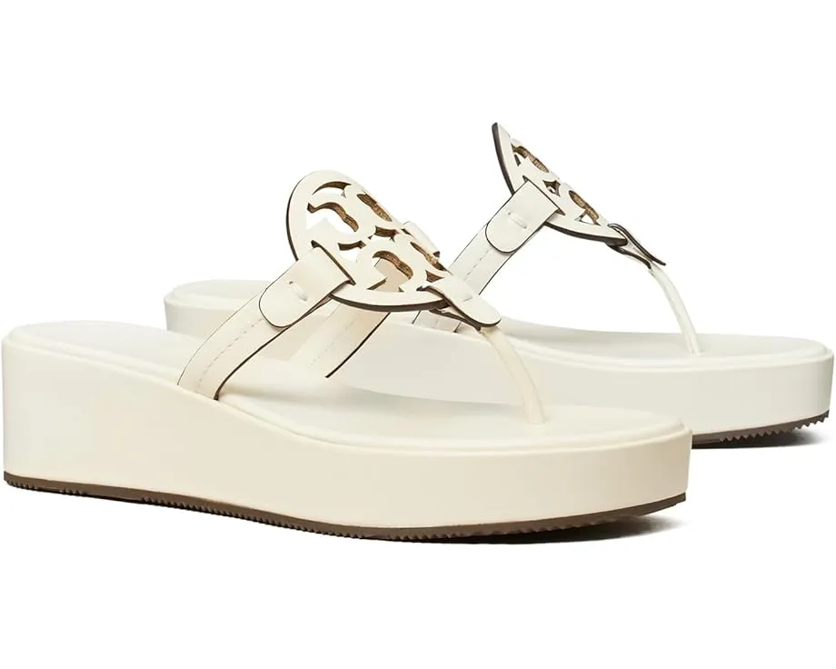 Сандалии Tory Burch Miller Wedge 25 mm с искусственной кожей и стелькой
