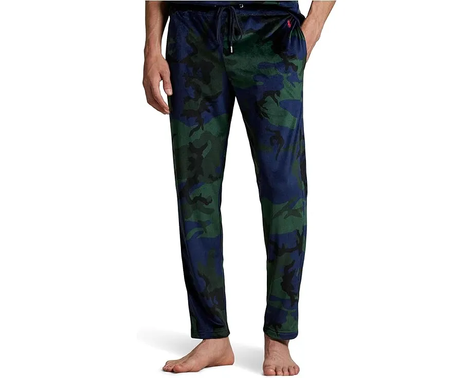 Брюки для сна Polo Ralph Lauren Plush Velour Slim с бархатистым велюром