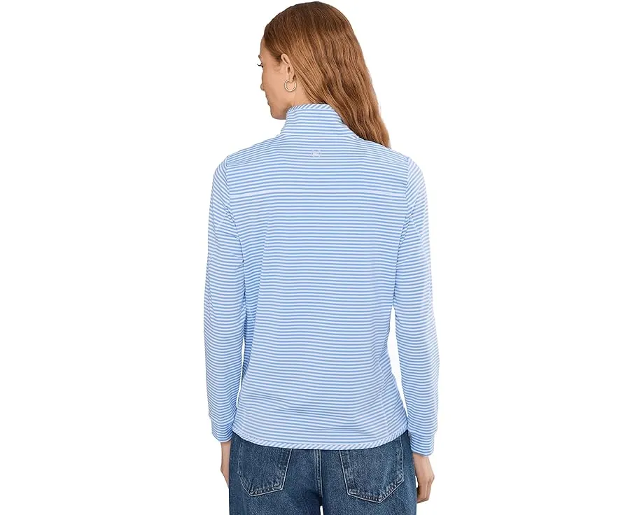 Vineyard Vines Sankaty Shep Shirt рубашка из быстросохнущей ткани с застежкой-молнией