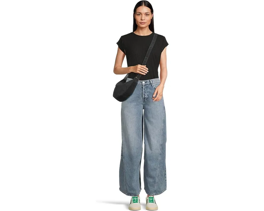 Джинсы Free People Westward Demi с широкими штанинами и классическим кроем