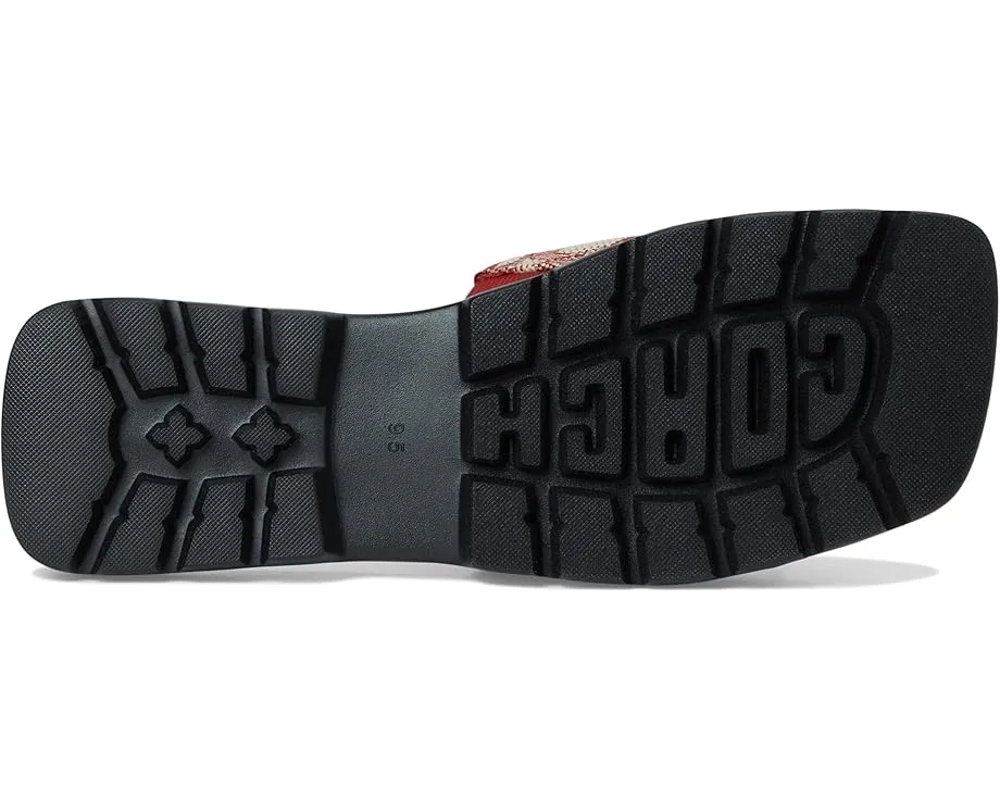 Босоножки COACH Florence из текстильного жаккарда на низком каблуке