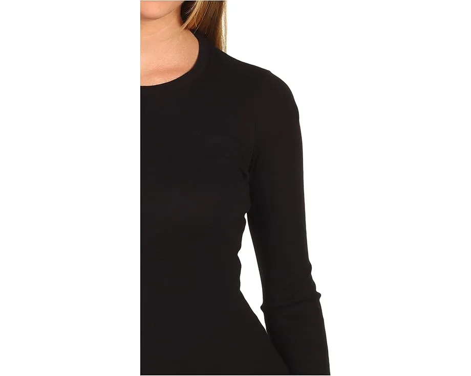 Splendid Классическая водолазка с длинным рукавом из хлопка Supima и модала