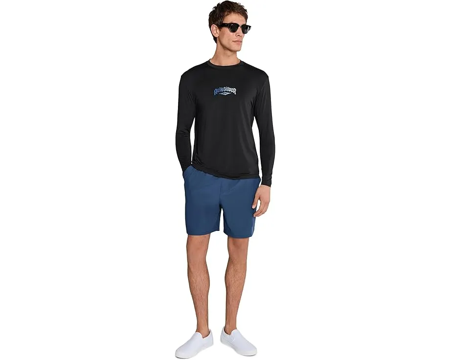 Длинная футболка Quiksilver Everyday Graphic Long Sleeve Surf Tee свободного кроя