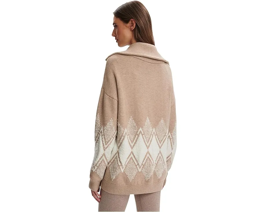Свитер Varley Betty с полузастежкой и жаккардовым узором