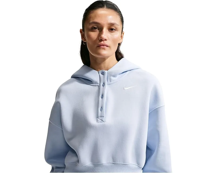 Nike Sportswear Phoenix Fleece худи оверсайз с капюшоном и планкой на пуговицах