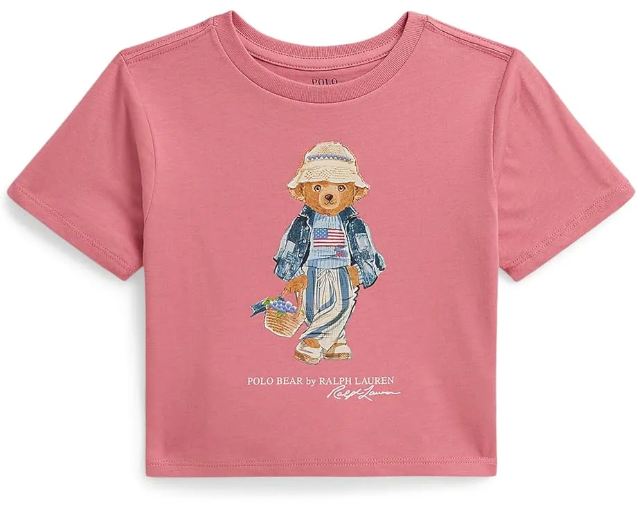 Футболка Polo Bear из хлопкового джерси с бокси силуэтом для малышей и детей