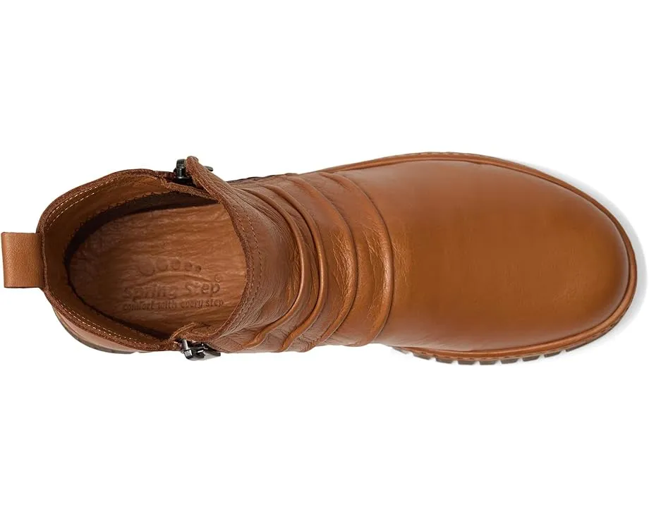 Ботильоны Rosado с двумя молниями и плиссированным верхом из мягкой кожи