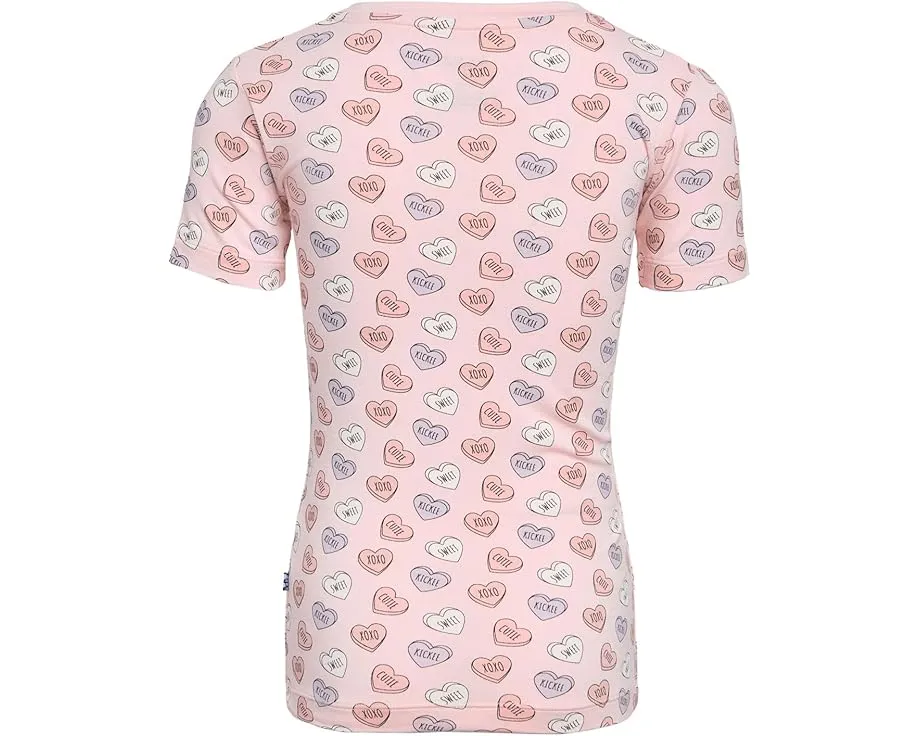 Детский комплект пижамы Print Short Sleeve Pajama Set из бамбука от Kickee Pants Kids