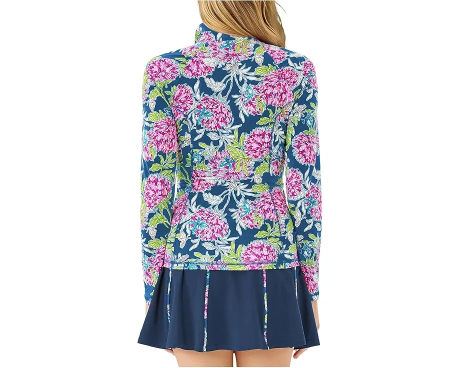 Топ Justine Half Zip UPF 50+ от Lilly Pulitzer с защитой от ультрафиолета