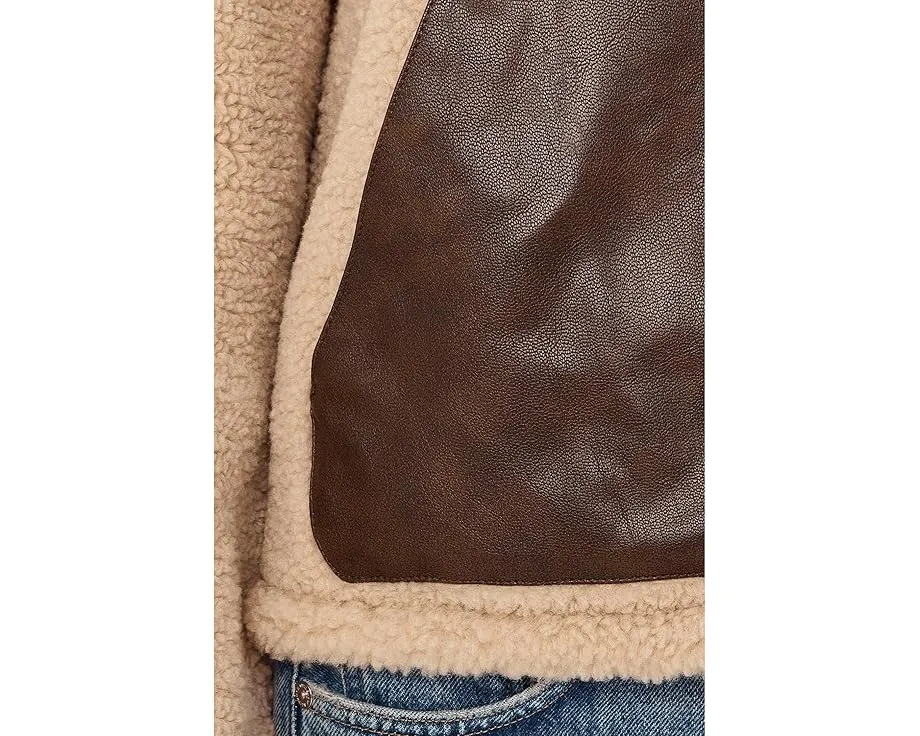 Короткая куртка Levi's из искусственной кожи и шерпи реверсивная