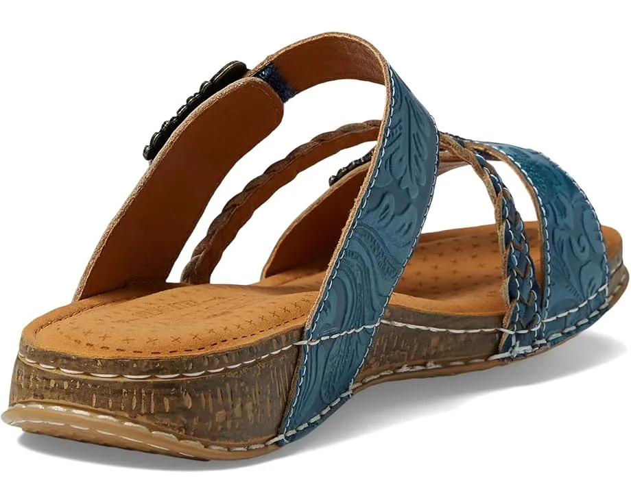 Сандалии L'Artiste by Spring Step Astra с плетеным ремешком и ручной росписью