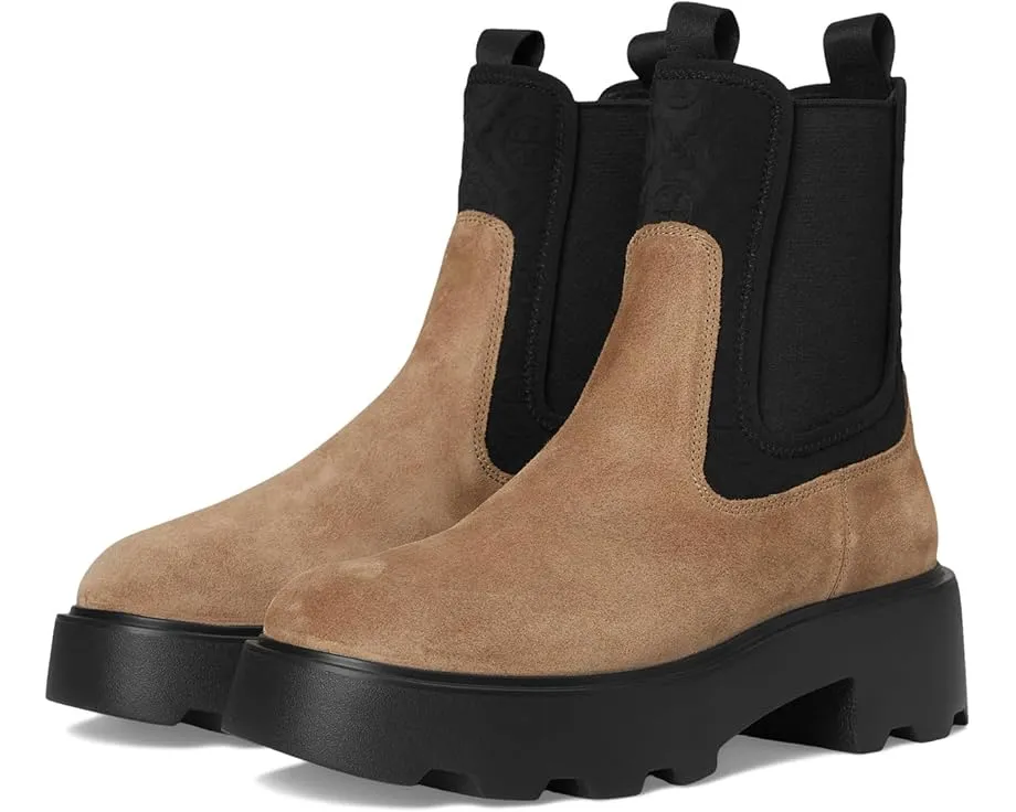 Ботинки Chelsea Monogram Lug на каблуке 65 мм от Tory Burch