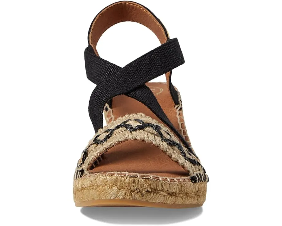 Сандалии Toni Pons Susa BN с клиновидным каблуком и перекрестными ремешками