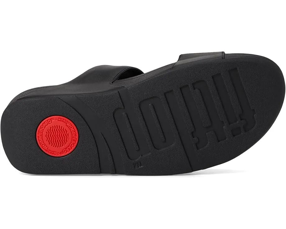 FitFlop Сланцы Lulu Leather Slides из кожи на танкетке