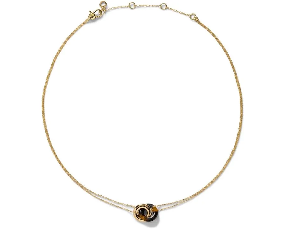 Кулон Interlock из латуни с цирконами от Kate Spade New York