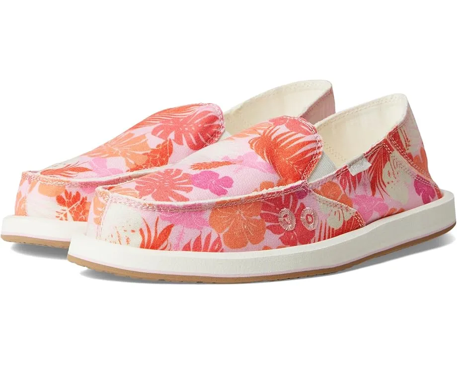 Sanuk Donna Tropics обувь с тропическим принтом и антибактериальной стелькой Soft Top
